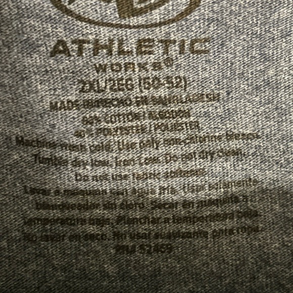 Athletic Works Blue Cove Heather Short Sleeve Tee 2XL NWT - Picture 6 of 9